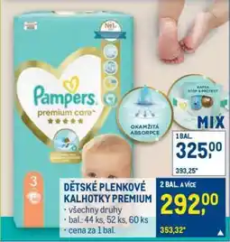 Makro DĚTSKÉ PLENKOVÉ KALHOTKY PREMIUM nabídka