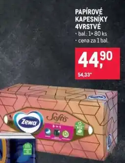 Makro Papírové kapesníky 4vrstvé nabídka