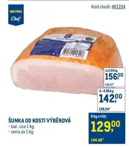 Makro Šunka od kosti výběrová nabídka