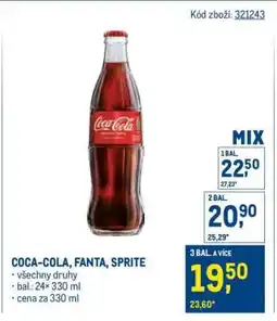 Makro Coca-Cola, Fanta, Sprite nabídka