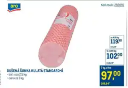 Makro Dušená šunka kulatá standardní nabídka
