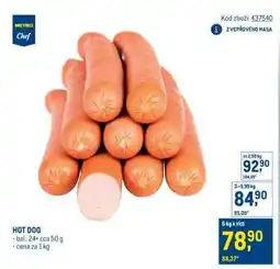 Makro Hot Dog nabídka