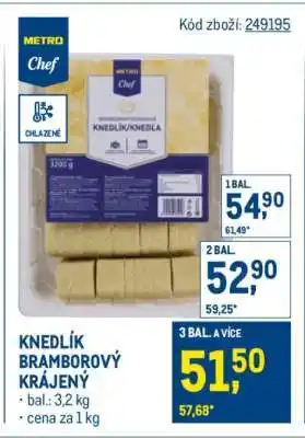 Makro KNEDLÍK BRAMBOROVÝ KRÁJENÝ nabídka