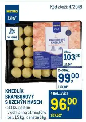 Makro Knedlík bramborový s uzeným masem nabídka