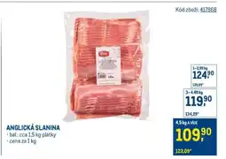 Makro Anglická slanina nabídka