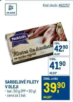 Makro SARDELOVÉ FILETY V OLEJI nabídka