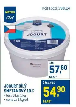 Makro JOGURT BÍLÝ SMETANOVÝ 10 % nabídka