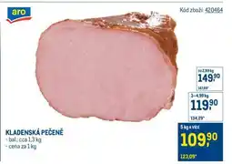 Makro Kladenská pečeně nabídka