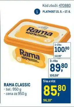 Makro Rama Classic nabídka
