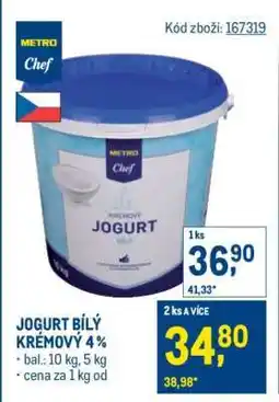 Makro JOGURT BÍLÝ KRÉMOVÝ 4 % nabídka