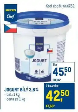 Makro JOGURT BÍLÝ 3,8% nabídka