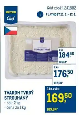 Makro TVAROH TVRDÝ STROUHANÝ nabídka