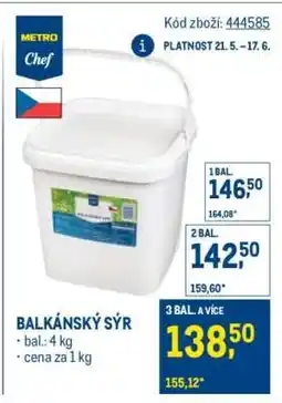 Makro Balkánský sýr nabídka
