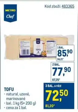 Makro Tofu nabídka