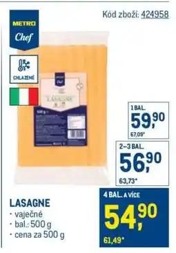 Makro Lasagne nabídka