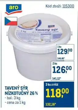 Makro Tavený sýr nízkotučný 26 % nabídka