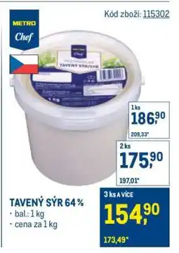 Makro Tavený sýr 64 % nabídka
