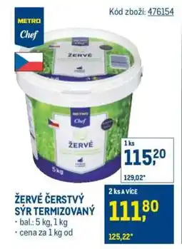 Makro ŽERVÉ ČERSTVÝ SÝR TERMIZOVANÝ nabídka