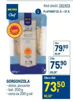 Makro Gorgonzola nabídka