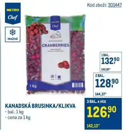 Makro KANADSKÁ BRUSINKA/KLIKVA nabídka