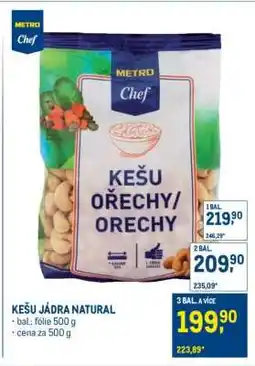 Makro Kešu jádra natural nabídka