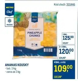 Makro Ananas kousky nabídka