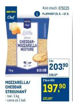 Makro MOZZARELLA/CHEDDAR STROUHANÝ nabídka