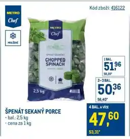 Makro Špenát sekaný porce nabídka