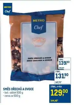 Makro SMĚS OŘECHŮ A OVOCE nabídka