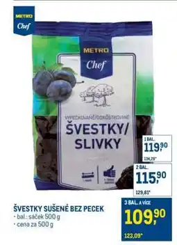 Makro ŠVESTKY SUŠENÉ BEZ PECEK nabídka