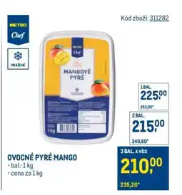 Makro OVOCNÉ PYRÉ MANGO nabídka