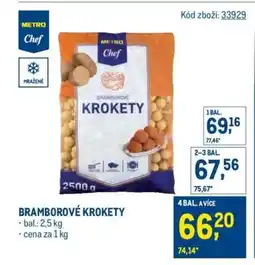 Makro Bramborové krokety nabídka