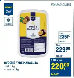Makro OVOCNÉ PYRÉ MARACUJA nabídka