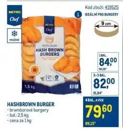 Makro Hashbrown burger nabídka