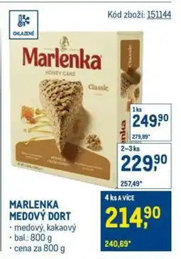 Makro MARLENKA Medový dort nabídka