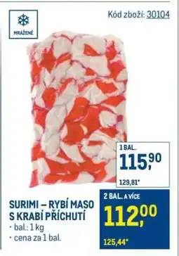 Makro SURIMI – RYBÍ MASO S KRABÍ PŘÍCHUTÍ nabídka