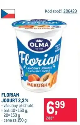 Makro OLMA Florian jogurt 2,3% nabídka