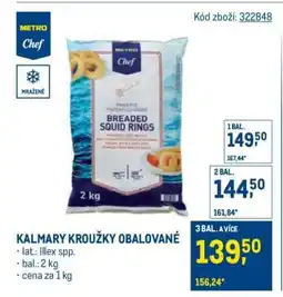 Makro Kalmary kroužky obalované nabídka