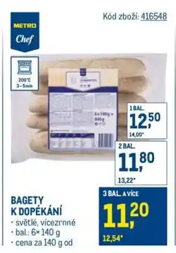 Makro BAGETY K DOPÉKÁNÍ nabídka