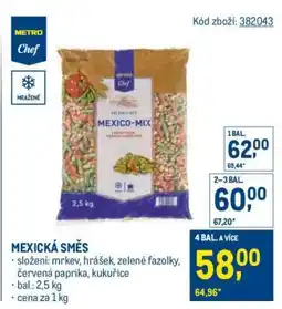 Makro Mexická směs nabídka