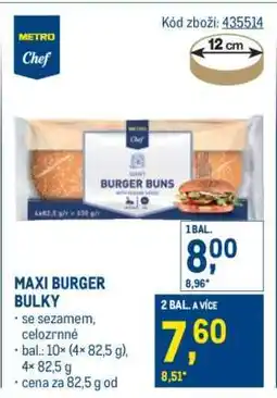 Makro Maxi burger bulky nabídka