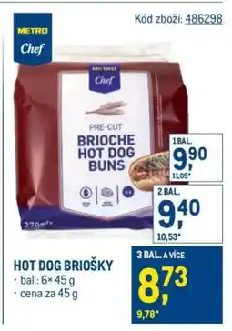 Makro BRIOCHE HOT DOG BUNS nabídka