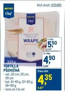Makro Tortilla pšeničná nabídka