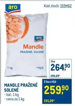 Makro Mandle pražené solené nabídka