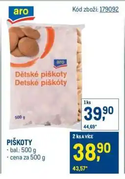 Makro Piškoty nabídka