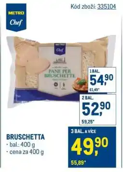 Makro Bruschetta nabídka