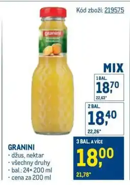 Makro Granini nabídka