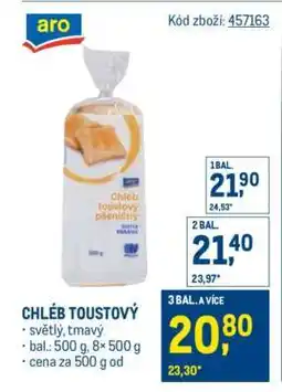 Makro Chléb toustový nabídka