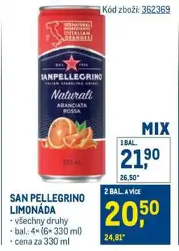 Makro San Pellegrino limonáda nabídka