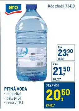 Makro Pitná voda nabídka